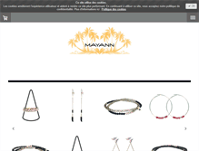 Tablet Screenshot of mayann-bijoux.com